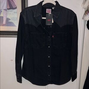 Levi's Black Denim Shirt